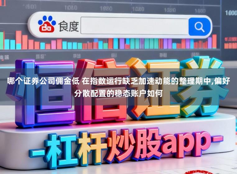 哪个证券公司佣金低 在指数运行缺乏加速动能的整理期中，偏好分散配置的稳态账户如何