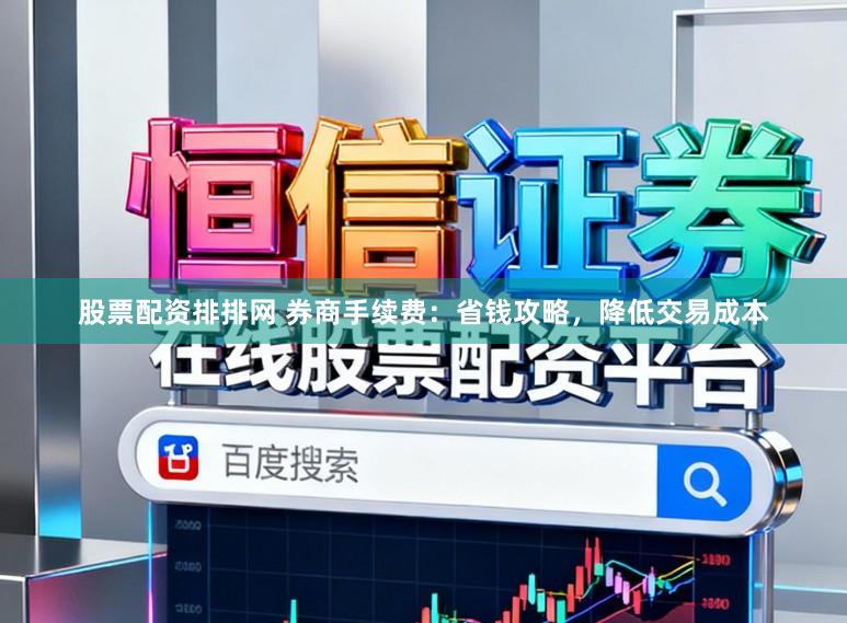 股票配资排排网 券商手续费:省钱攻略,降低交易成本